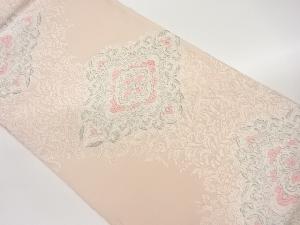 花菱模様織出し袋帯